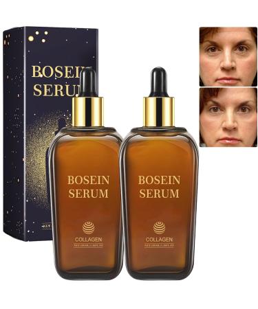 Boswellia Wrinkle Resistant Essence 100ml, Bosein Collagen Anti-Wrinkle Essence Milk, Hyaluronic Acid Anti-Aging Face Serum, Smoothing and Moisturizing for All Skin Types (2pcs)
