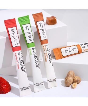 Soylent Flavor Boost Variety Pack - Vegan, 0g Sugar, Gluten-Free Enhancer - 12 Packets - Buy Online on GoSupps.com