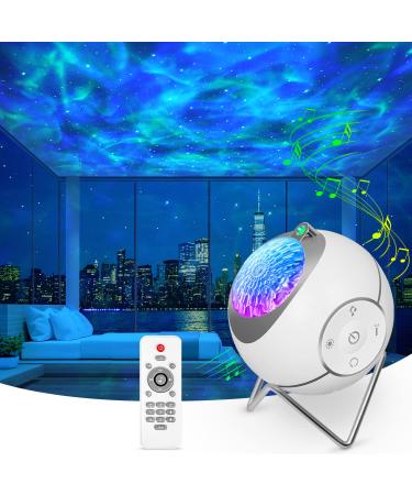 ibell Galaxy Projector Star Projector 360 Rotation Sensory Lights Star Lights Starry Night Light Projector for Bedroom with White Noises and Timer Projector Light for Kids Adults Gifts Room Decor