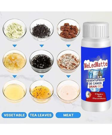 Meledmatte Drain Gel New Upgraded Formula Powerful Pipe Dredging Agent Powerful Pipe Dredging Agent Meledmatte Meledmatte Toilet Drain Cleaner Easily Clear Clogged Drains (2Pcs) - Buy Online on GoSupps.com