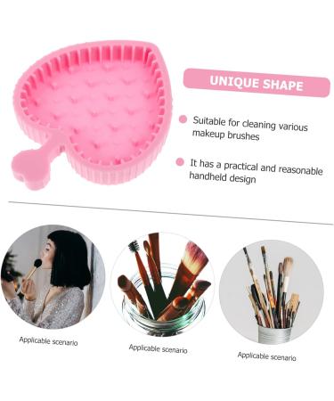 DRESSOOS Makeup Brush Cleaning Pad Foldable Brush Cleaner Mat Makeup Brush Cleaner Mat Makeup Supply Grooming Glove Brush Cleaners Dryer Cleaner Beauty Silica Gel Make up Tool Pink 12x9cm Pink - Buy Online on GoSupps.com