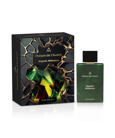 Maison de l'Avenir Majestic Millenium - Aromatic Spicy - with notes of Bitter Almond Jasmine and Lavender - Unisex - Cologne for Men - Perfume for Women - Long Lasting - Fine Niche Fragrance