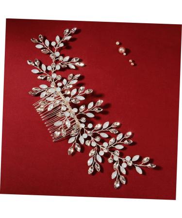Housoutil Bridal Hair Accessory Wedding Hair Comb Bridal Hair Comb Wedding Side Comb Wedding Hair Clip Crystal Hair Comb Vine Side Comb Crystal Headpiece Dress The Photo Bride - Buy Online on GoSupps.com