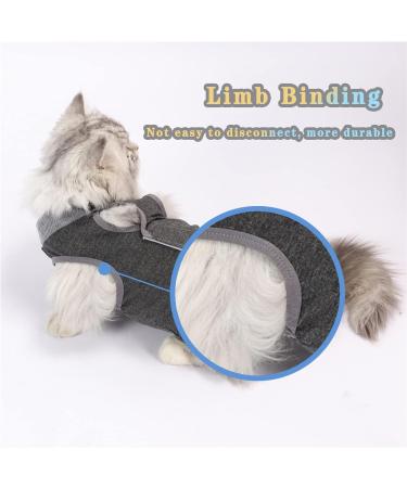 Clrybo Katzenbody for Cats | Post-Surgery Recovery Suit | Medical Surgical Shirt in Gray - Size M | International Shipping Available - Buy Online on GoSupps.com