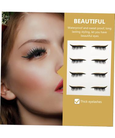 Ipetboom 12 Pairs Glitter powder double eyelid instant eyeliner stickers pipeline man Fake eyelashes eye line strip stickers applique water proof flash double sided shimmer - Buy Online on GoSupps.com