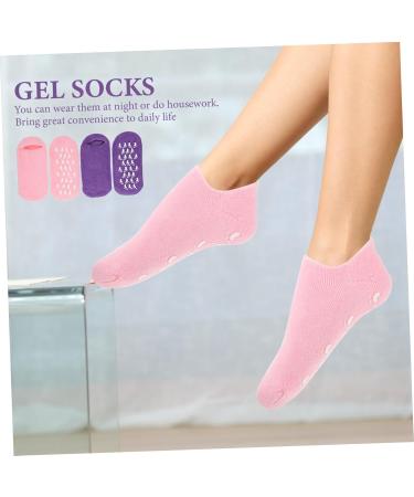 POPETPOP 2 Pairs Gel Socks Gel Lined Socks Moisturizing Socks Cracked Heels My Cart Items Dry Feet Socks Heel Repair Sock Moisturizing Foot Covers Care Vegetable Gel Miss Nursing Cover 22x10x1cm - Buy Online on GoSupps.com