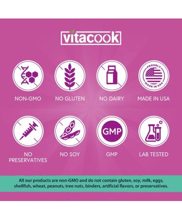 Vitacook Iron Supplement for Women Men High Potency Iron 65mg with Vitamin C 250mg + Women's Probiotics 100 Billion CFU 36 Strains with Prebiotics & Digestive Enzymes - Buy Online on GoSupps.com