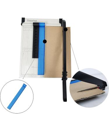 TEXALAN Paper Cutter Letter Size Paper Trimmer 12 Cut Length 12 Sheet Capacity Guillotine Paper Photo Cutter with Magnet Clamp  Paper Guide  Size Guideline - Buy Online on GoSupps.com