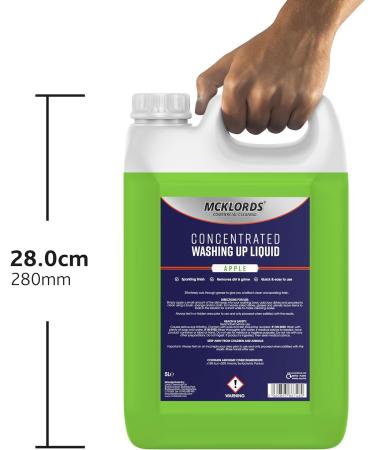Commercial Concentrated Washing Up Liquid - Apple - 5 Litre - Buy Online on GoSupps.com