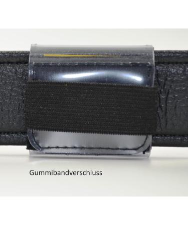 Josi.li Stylish Nappa Leather Dog Collar Pocket for Brands Up to 33x33mm | Eco-Friendly Options in Black & Colors - Fits 35mm Collars - Buy Online on GoSupps.com
