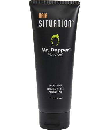 Hair Situation Mr. Dapper Matte Hair Gel Strong Hold For Men - Alcohol Free Styling Gel for Men  Extremely Thick  Non Flaking 6FL OZ - Buy Online on GoSupps.com