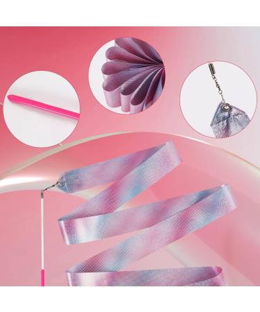 LUTER Dance Ribbon  78.7 Inch Sparkling Dance Ribbon and Gradient Ribbons for Gymnastics Streamer on a Stick Ribbon Streamers for Kids Girls Artistic Dancing Party Favors (2 Styles) - Buy Online on GoSupps.com