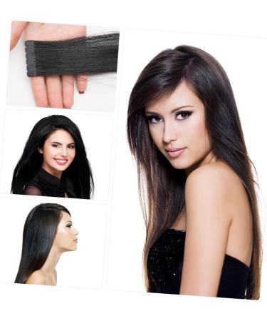 Minkissy 55 cm Tape in Hair Extensions Invisible Double-Sided Tape Natural Hair Extensions Straight Seamless Skin Weft Tape Hair Extensions - Buy Online on GoSupps.com