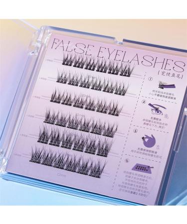 Fish Tails Glueless Press-On Eyelashes Press on Lashes No Glue Needed Reusable Self Adhesive Eyelashes DIY Lash Extension Kit With Lash Tweezers False Lashes Natural Lashes Style 5 - Buy Online on GoSupps.com