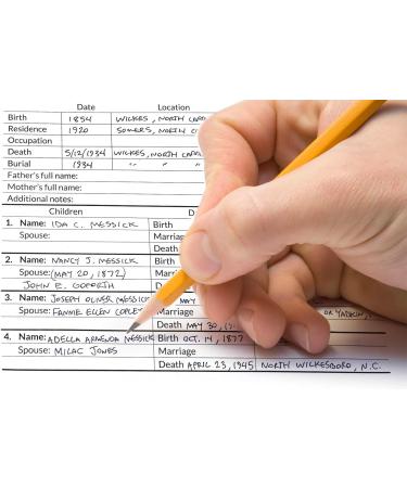 Large Print Family Group Sheets for Ancestry (30 Sheets) - Archival Quality Genealogy Forms - Buy Online on GoSupps.com