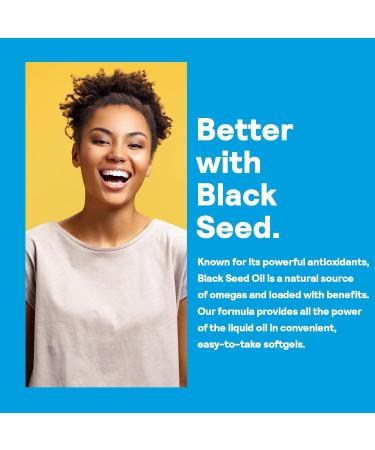 Nature's Life Black Seed Oil 2000mg - Nigella Sativa Oil Cold Pressed from Black Seeds - w/Thymoquinone Omega 6 9 - Joint Support Digestion Immune Support - 60-Day Guarantee 45 Serv 90 Softgels - Buy Online on GoSupps.com