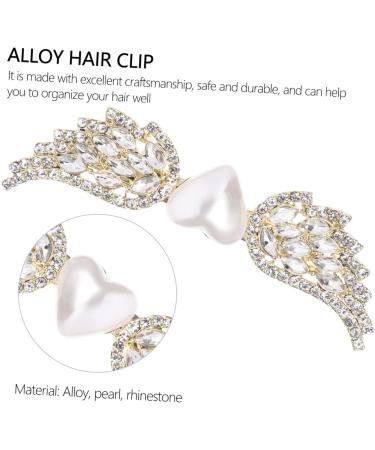 jojofuny 1pc Love Wings Hairpin Angle Wings Hairpins Angle Costume Rhinestone Bobby Wings Hair Clip Pearl Hair Pins Hair Claw Clips for Women Stylish Hair Clip Mother South Korea Vintage - Buy Online on GoSupps.com