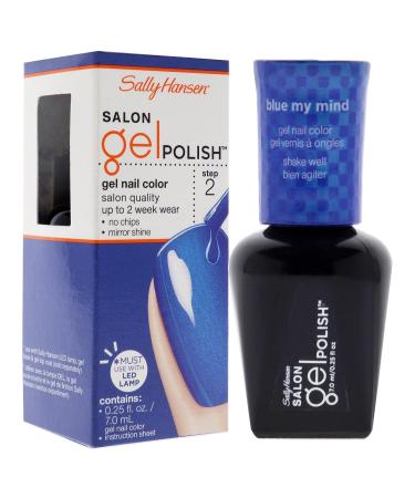 Sally Hansen Salon Pro Gel Nail Polish Lacquer Blue My Mind 0.24 Fl Oz - Long Lasting Gel Manicure in Stunning Blue Shade - Buy Online on GoSupps.com