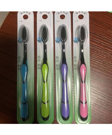 Soft Bristle Toothbrush for Stain Removal | Comfortable Carbon Handle | Perfect for Home Travel & School - Buy Online on GoSupps.com