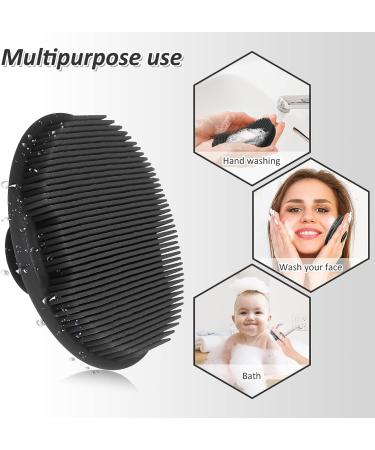 Silicone Facial Cleansing Exfoliator Brush for Deep Skin Care - Black - Buy Online on GoSupps.com