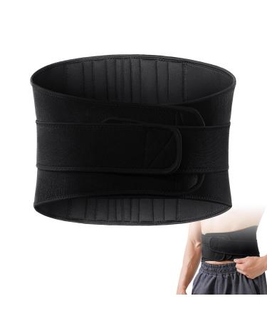 Lower Back Brace - Reflective Back Support Belt Lumbar Wrap Multipurpose Waist Supports Workout Back Brace for Outdoor Activities Black XL