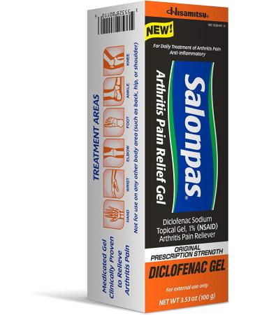 Salonpas Diclofenac Arthritis Pain Relief Gel 3.53oz - Fast-Acting Pain Relief for Arthritis (1 pack) - Buy Online on GoSupps.com