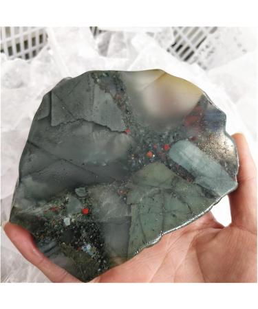 Natural Dragon Blood Crystal Rough Raw Stone Slabs Bloodstone Quartz Samples Coaster Plate Collections Specimens in Bulk (Size : 220-250g one) - Buy Online on GoSupps.com