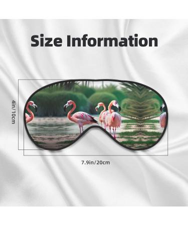 SSIMOO Flamingos & Pineapples Eye Mask - Double-Sided Soft Light Blocking for Sleep Quality - International Shipping Available - Buy Online on GoSupps.com