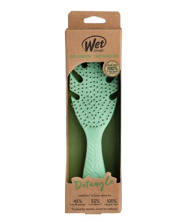 Wet Brush Go Green Hair Detangler - Ultra-soft IntelliFlex Bristles - Green - For All Hair Types - Men & Women - Buy Online on GoSupps.com