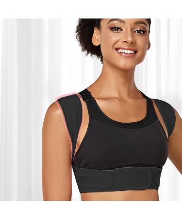 Ezata Seamless Corrector - Adjustable Back Braces for Effective Back Corrector Braces for Women Men Black Medium - Buy Online on GoSupps.com