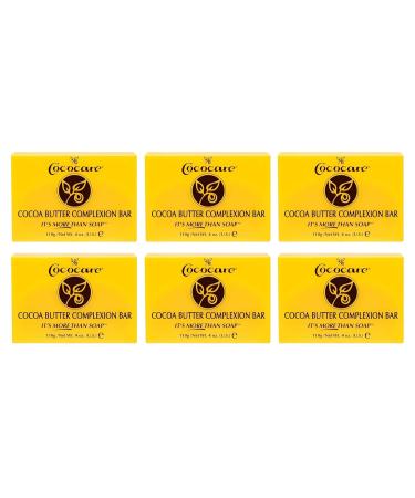 Cococare Cocoa Butter Complexion Bar Soap - 4 Oz - Pack Of 6 - Buy Online on GoSupps.com
