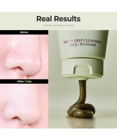Laka Melty Mugwort Cleansing Face Mask 120ml/4.05 fl.oz Pack to Foam Formula with Mochi Texture Facial Cleanser for Pores Blackheads Whiteheads Korean Skincare - Buy Online on GoSupps.com