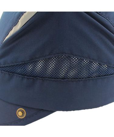 LLmoway Safari Fishing Sun Cap with Removable Neck Flap - Quick Dry Navy Blue Hat for Men and Women - Buy Online on GoSupps.com