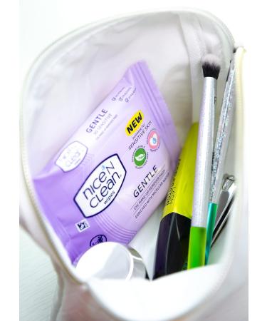 Nice 'N CLEAN Micellar Water Make Up Remover Pads - 30 Biodegradable Face Wipes for Sensitive Skin - Buy Online on GoSupps.com
