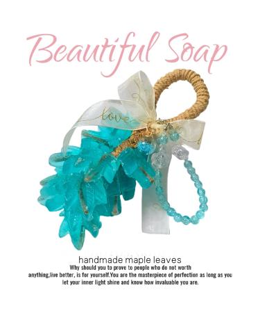 Maple Leaf Handmade Aromatherapy Soap Fall-Scented (Maple & Citrus) with Cedarwood & Vanilla Natural Gentle Cleanser for Home Decor Reusable Gift Box for Fall/Winter Ideal for Autumn Lovers - Buy Online on GoSupps.com
