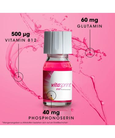 VitaSprint B12 Drinking Bottles - Boost Energy & Reduce Fatigue with High-Dose Vitamin B12 & Protein | 100 Hours of Vitality - Buy Online on GoSupps.com