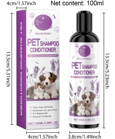 Holdes Pet Shampoo for Dogs Shampoo and Conditioner for Dogs Natural Detangling Pet Shampoo with Lavender 100 ML - Moisturizing Shampoo and - Buy Online on GoSupps.com