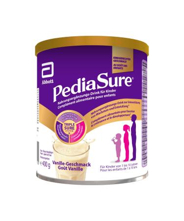 PediaSure Vanilla Shake - Food Supplement for Children - Shake with Multivitamins and Minerals Proteins and Omega 3 and 6 - Ages 1 Year + - 1 x 400 g