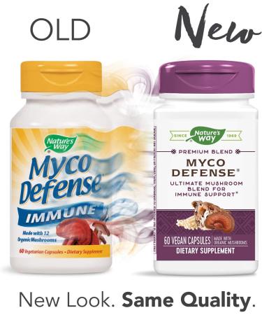 Nature's Way Myco Defense - Premium Blend 60 Vegan Capsules for Immune Support - Buy Online on GoSupps.com