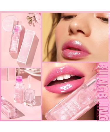Magic Color Changing Lip Glow Oil - Hydrating Plumping Lip Gloss & Balm | Longwear Non-Sticky Lip Oil with Big Brush - Buy Online on GoSupps.com