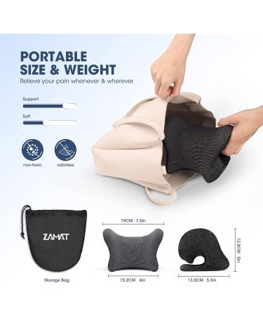 Neck & Shoulder Relaxer with Magnetic Therapy | Pain Relief Chiropractic Pillow | Cervical Traction Device for TMJ Headache | Spine Alignment | Black - Buy Online on GoSupps.com