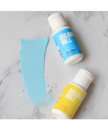 Colour Mill Oil Based Food Colouring Sky Blue - Next Generation Oil Based Food Colouring for Baking Decorating Icing and Cooking Food Dye DIY Slime and Crafts Making Burgundy - 20 ml - Buy Online on GoSupps.com