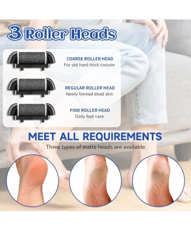 Hoquare Electric Foot File 16 in 1 Hard Skin Remover for Feet Waterproof Foot Scrub Callus Remover with 3 Replacement Rollers LCD Display Rechargeable Professional Pedicure Set Scrubber Care Kit - Buy Online on GoSupps.com