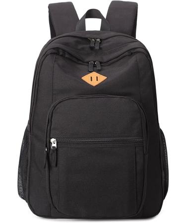 Abshoo Classical Basic Travel Backpack - Water Resistant School Bookbag in Black - Buy Online on GoSupps.com