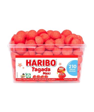 HARIBO - Tubo Maxi Tagada - Bonbons Sans Colorants Artificiels - Bo te de 210 Bonbons