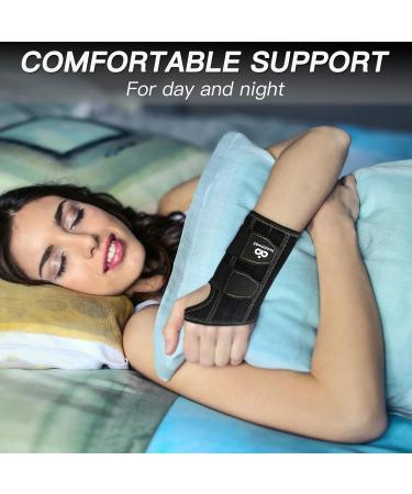 Buy INDEEMAX Adjustable Wrist Brace for Carpal Tunnel - Compression Support for Men & Women - Left Hand - Pain Relief for Tendonitis & Arthritis - One Size - Optimal Comfort & Stability - Buy Online on GoSupps.com
