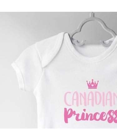 Hippowarehouse Canadian Princess Baby Vest Bodysuit - Short Sleeve for Boys and Girls - Buy Online on GoSupps.com