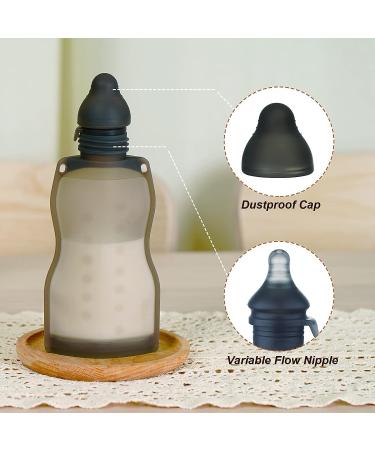 Haakaa Squeeze & Feed Attachment Set - Variable Flow Nipple for On-the-Go Feeding - 1pk - Buy Online on GoSupps.com