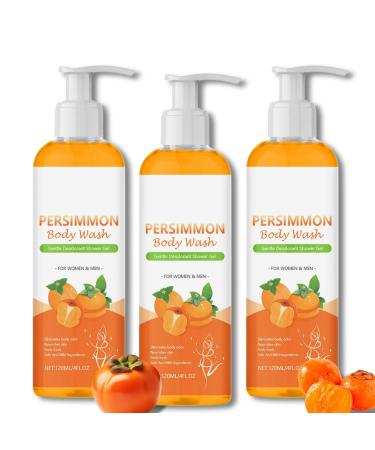 Persimmon Body Wash for Old People Smell - Natural Deodorant Soap for Strong Odor Smelly Feet Underarms & Intimate Areas with Persimmon Extract Gentle for Sensitive Skin (3)