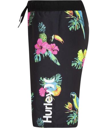 Nike Boys Hrlb Parrot Floral Pull On SWM Board Shorts - Scarlet | 4 Years | International Shipping Available - Buy Online on GoSupps.com